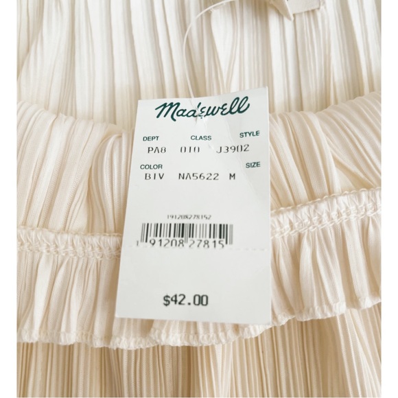 MADEWELL Nicole Pleated Ruffle Tank Top - Picture 7 of 9